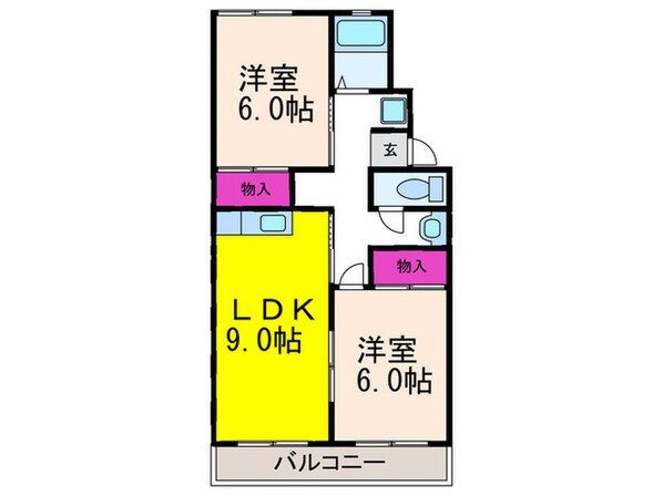 プレミール辻子の物件間取画像